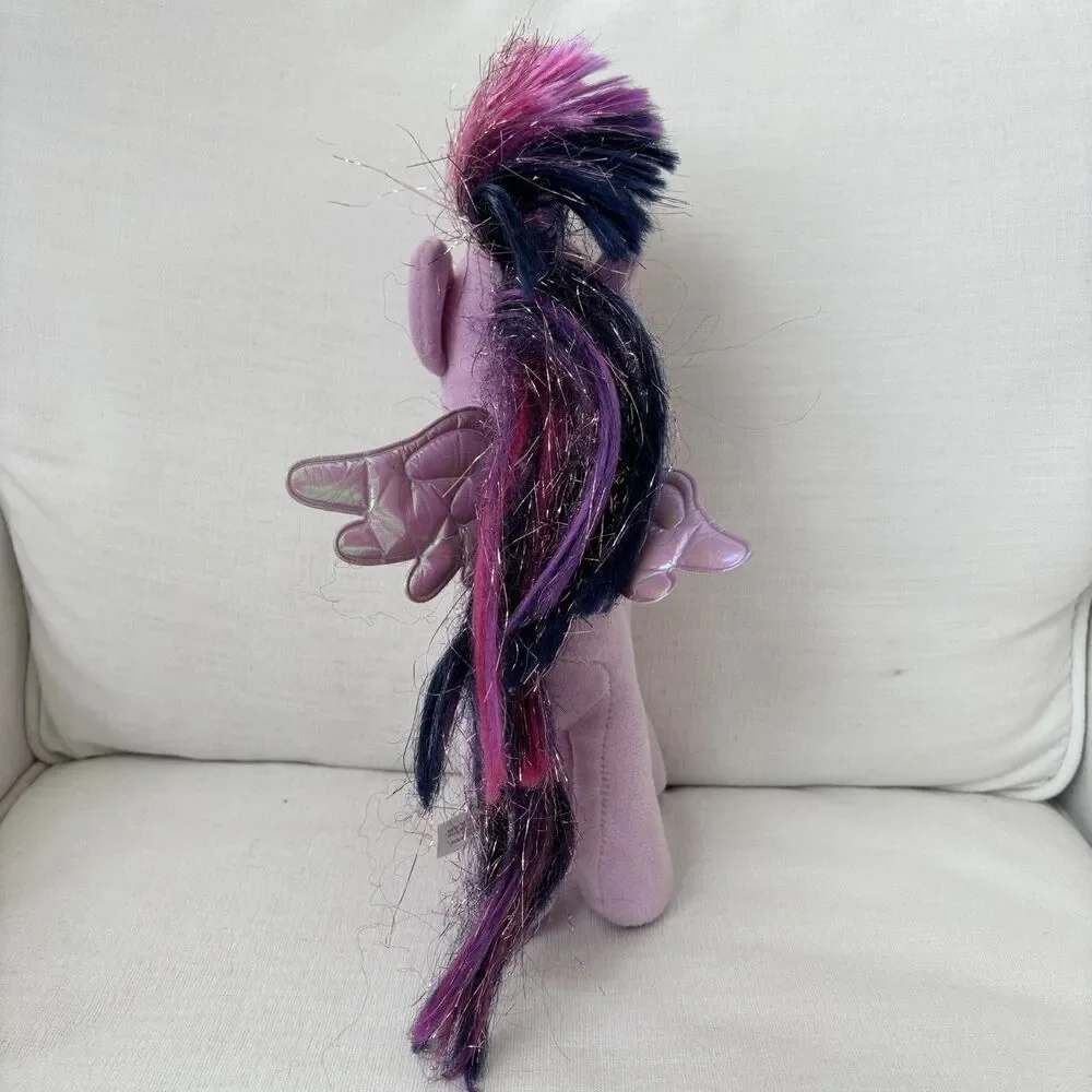 My Little Pony Twilight Sparkle & Pinkie Pie Plush Hasbro Ty Glitter Purple Pink
